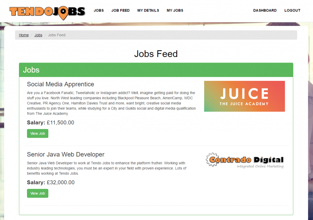 Job Hunter Jobs Feed